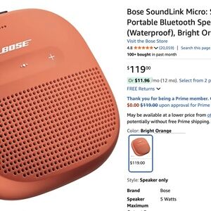 BOSE Waterproof Portable Speaker